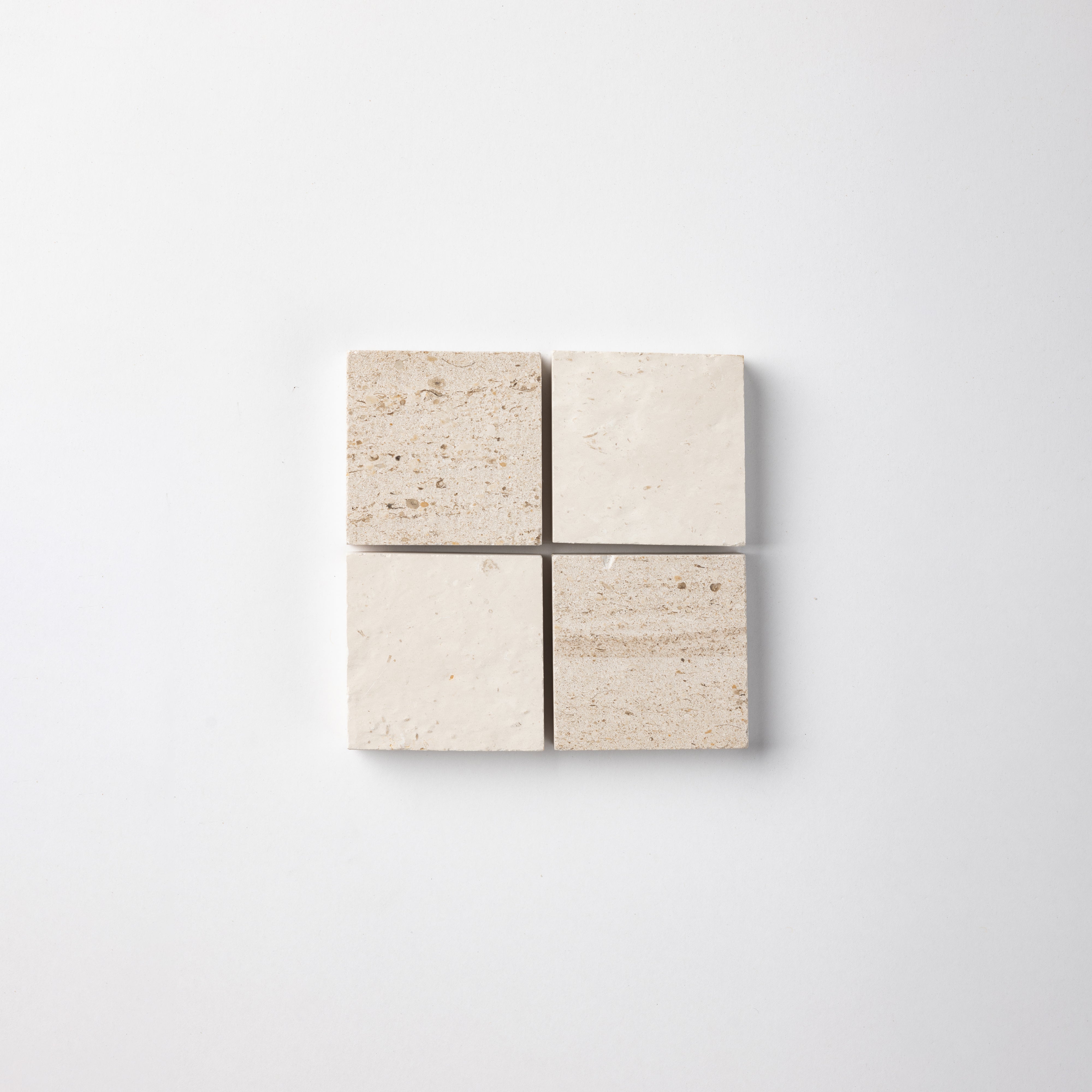 Checker 2x2 Mosaic | Relvinha & Portland Creme Limestone