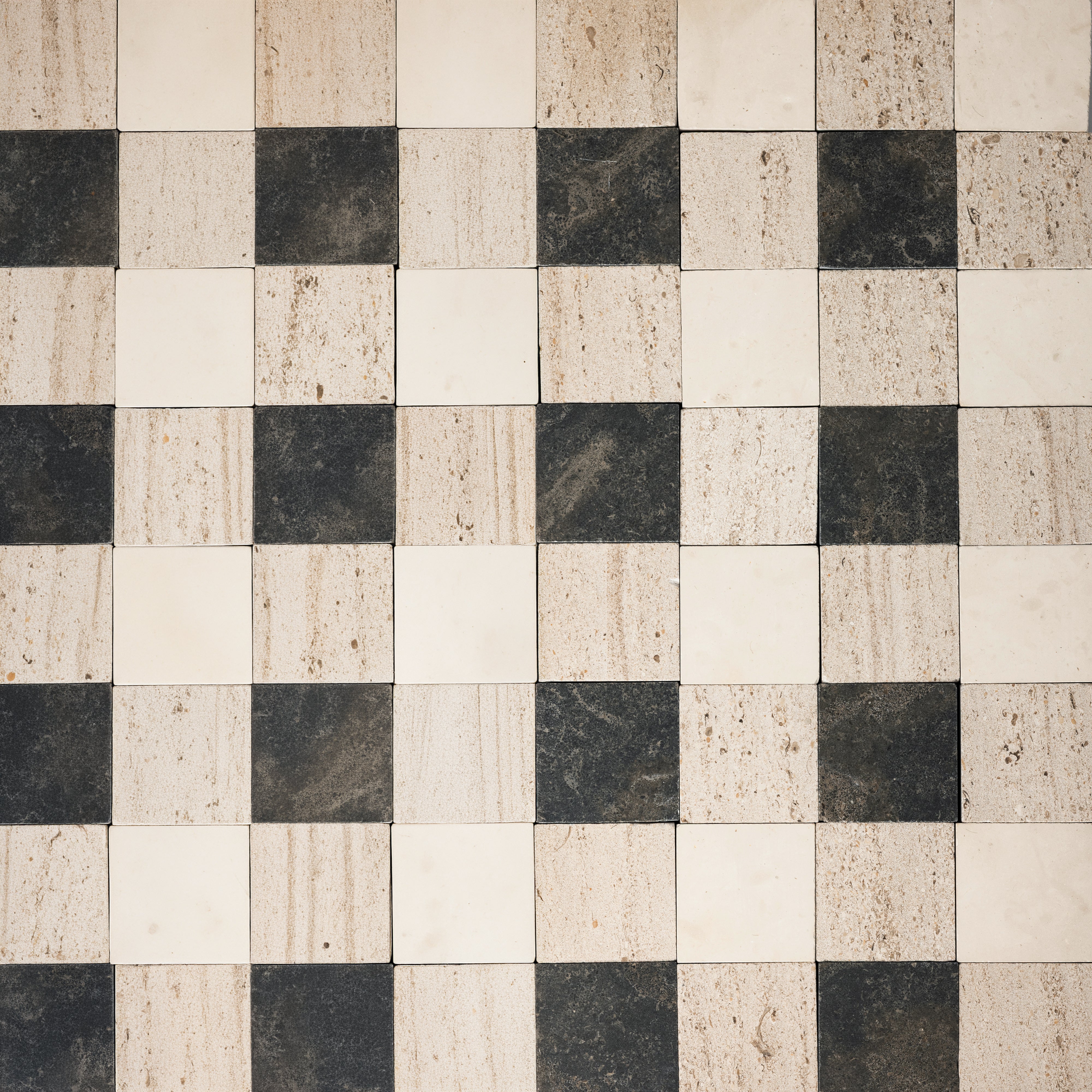 Plaid 2x2 Mosaic IV | Fatima & Relvinha & Portland Creme Limestone