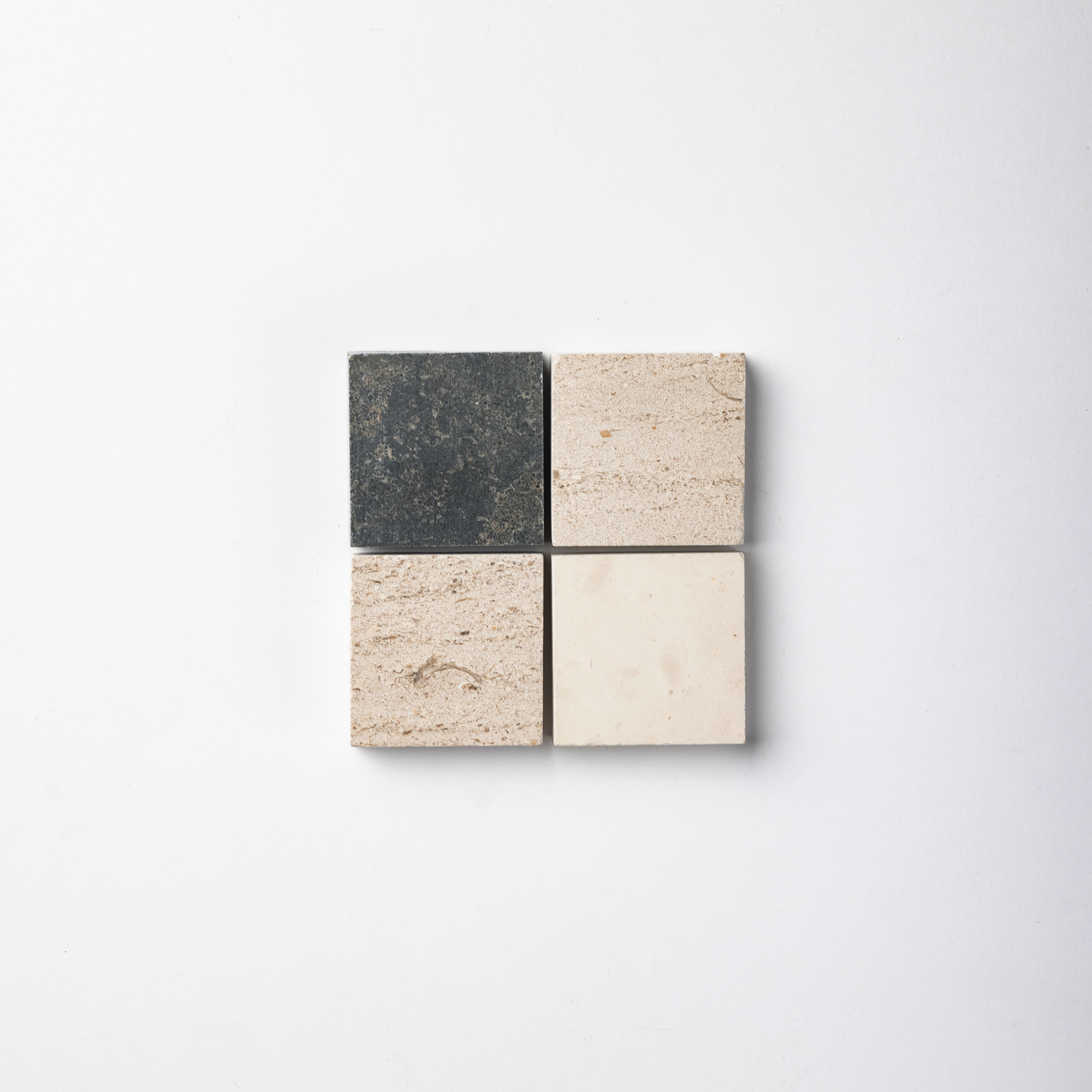 Plaid 2x2 Mosaic IV | Fatima & Relvinha & Portland Creme Limestone