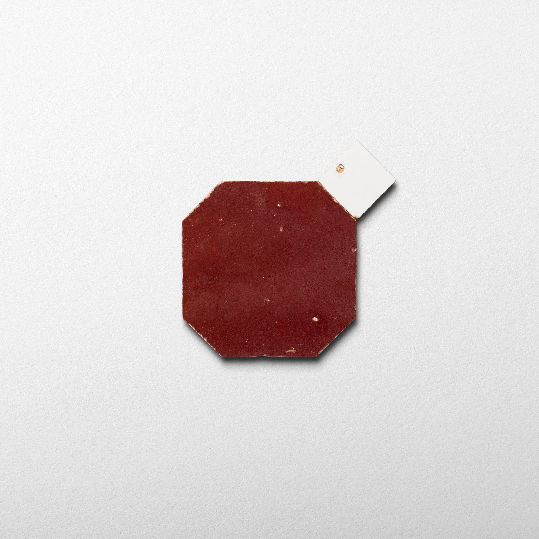 803 Red X 825 White | Octagon & Dot Zellige Mosaic