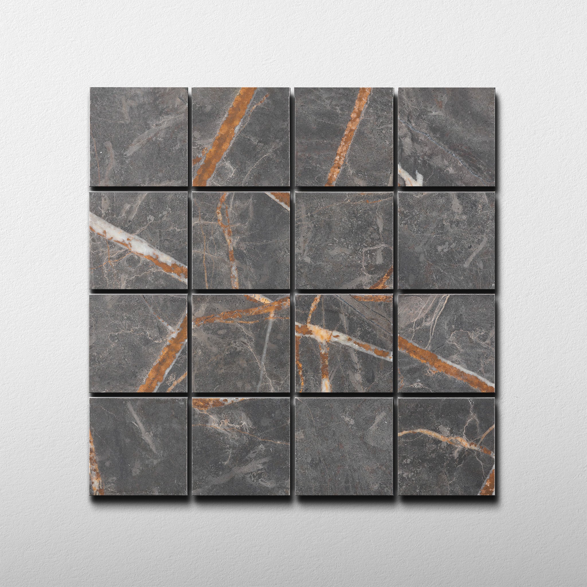 2x2 Mosaic | Bronze Fantasy Marble