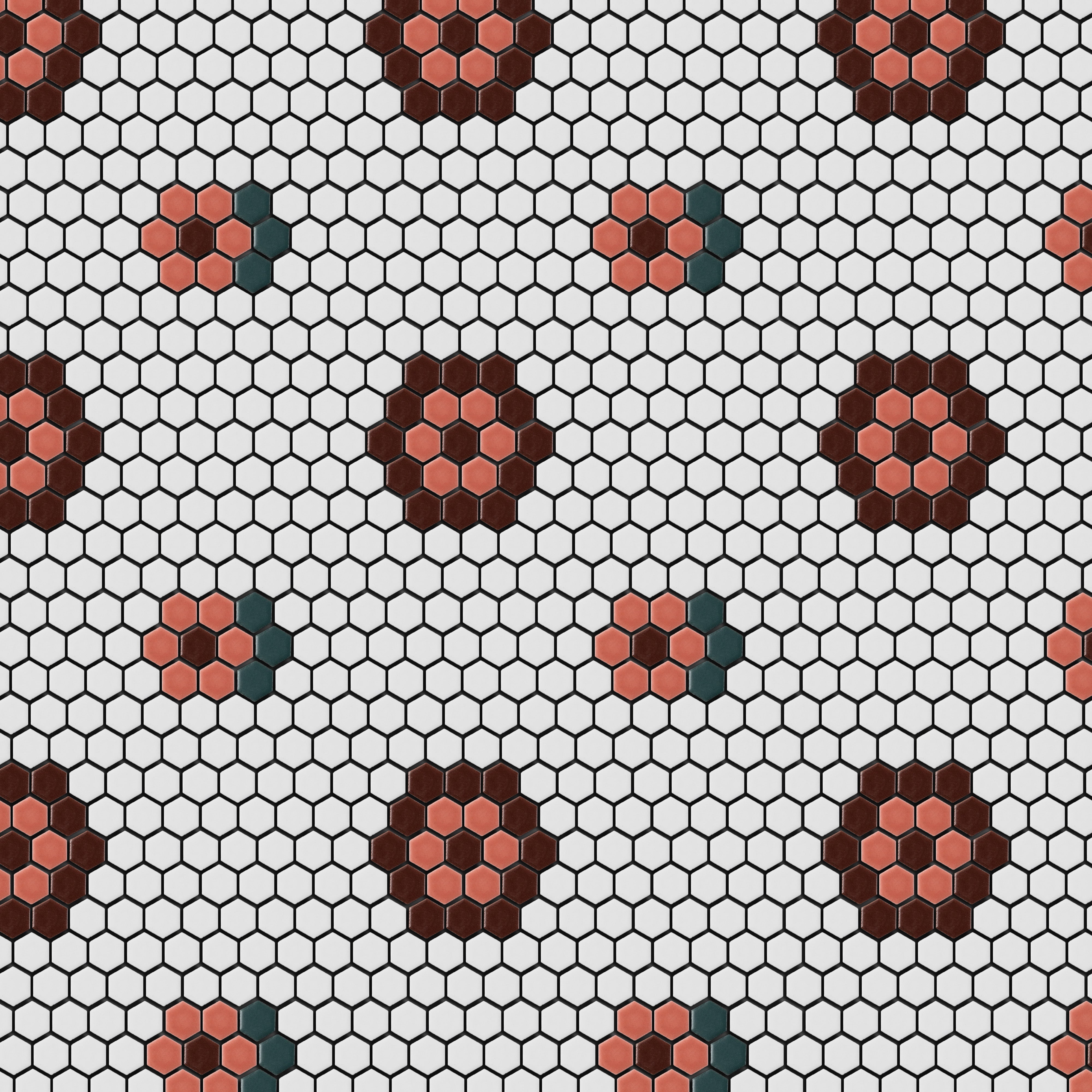 Petite Hexa Mosaic No. 01 | 1101 + 1233 +1271 + 1211