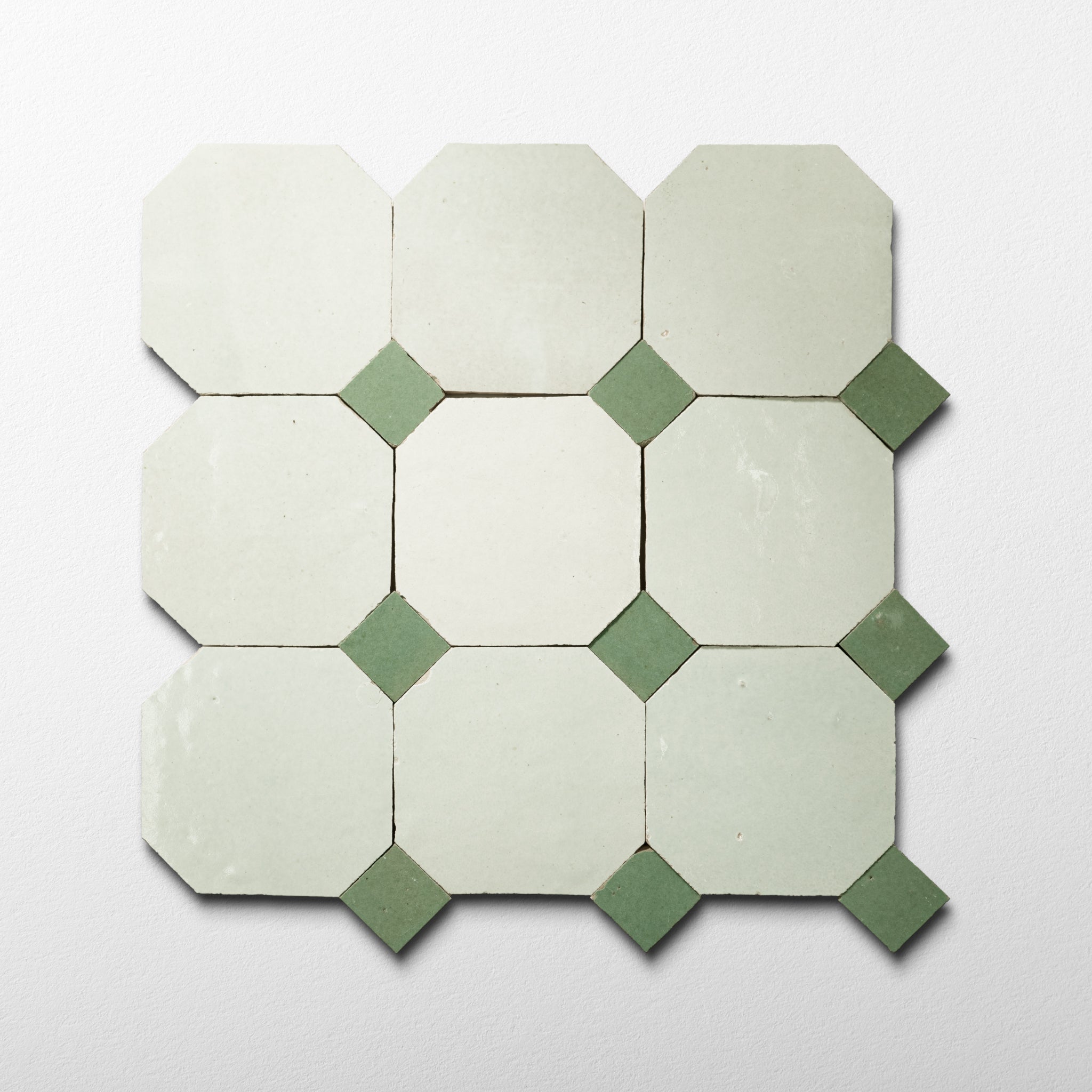 831 X 826 Green | Octagon & Dot Zellige Mosaic