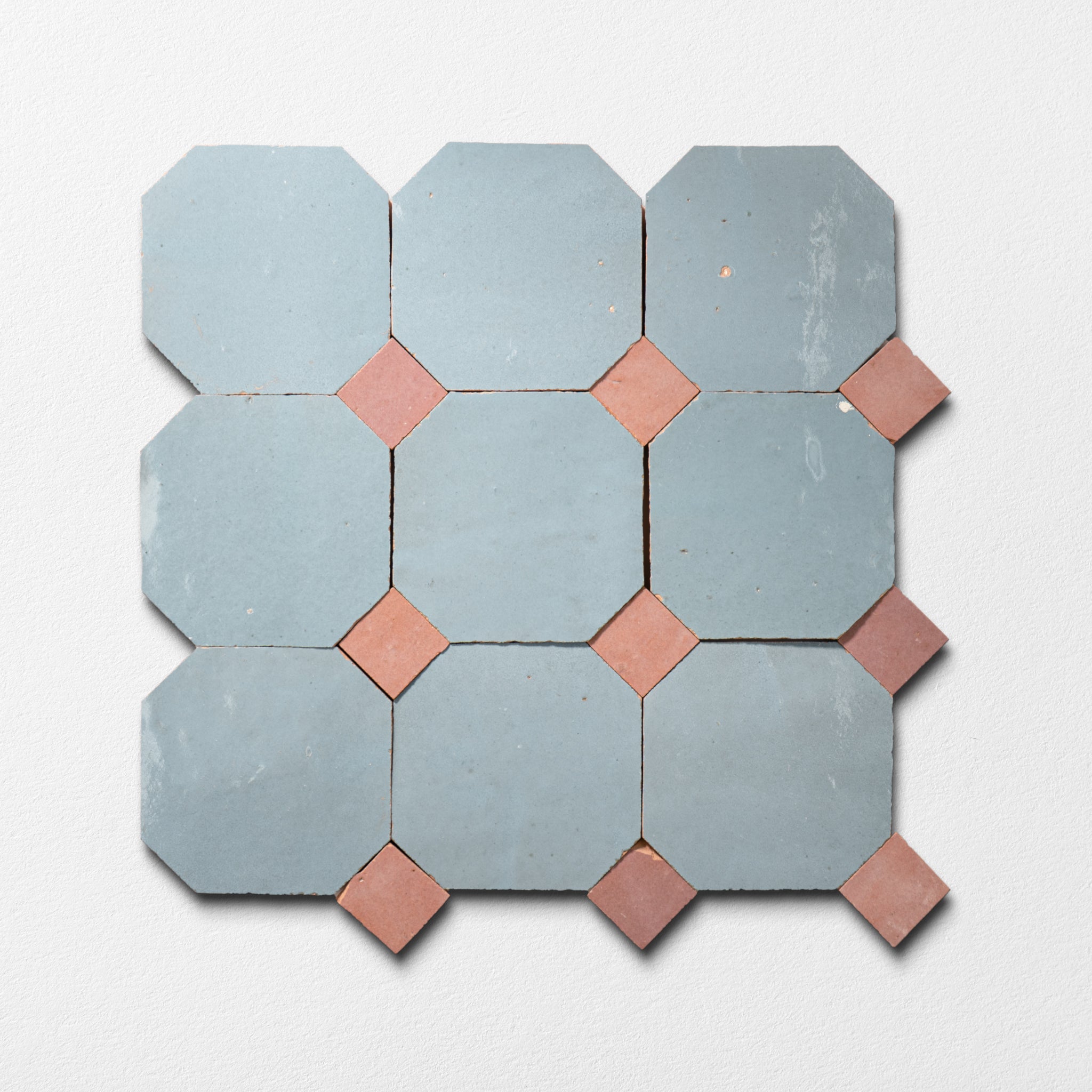 842 Blue X 819 Pink | Octagon & Dot Zellige Mosaic