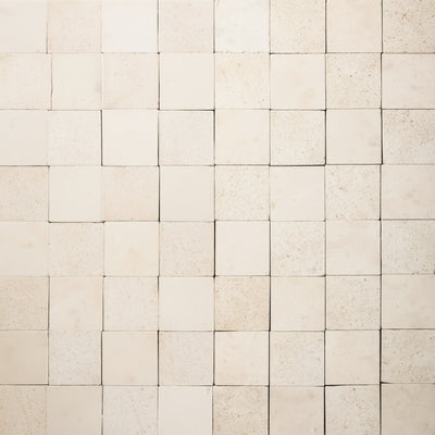Checker 2x2 Mosaic | Moelanos +Portland Creme Limestone