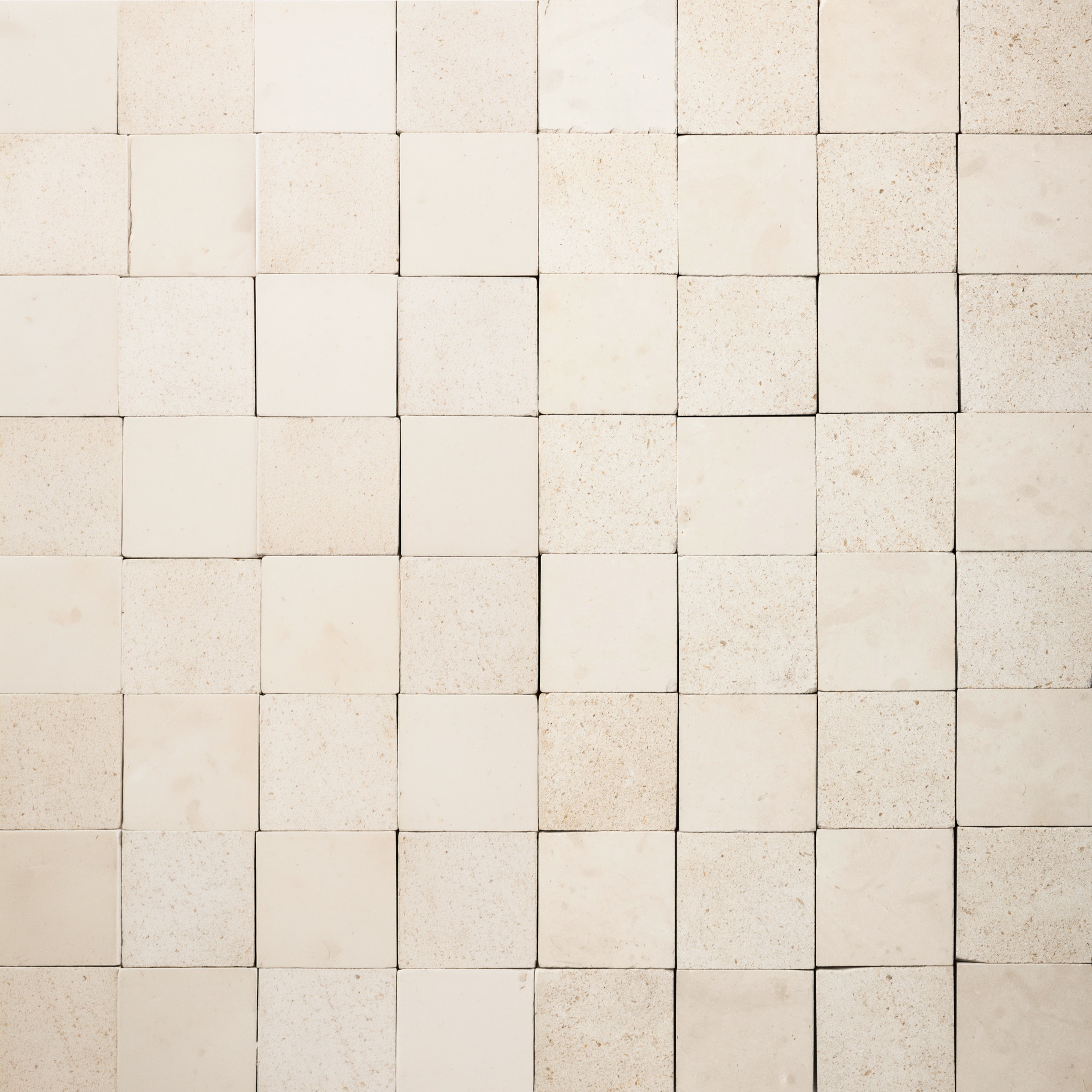 Checker 2x2 Mosaic | Moelanos +Portland Creme Limestone
