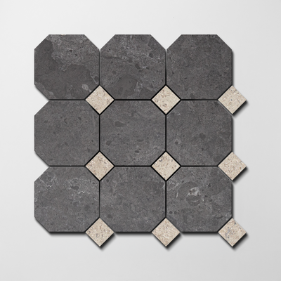 7003 X 7004 | Octagon & Dot Natural Stone Mosaic
