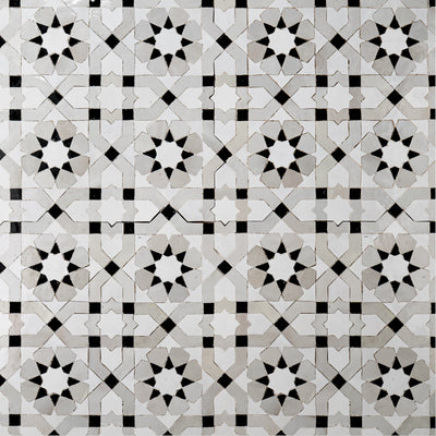 Zellige Mosaic 757-A | Color: (825-801-839)