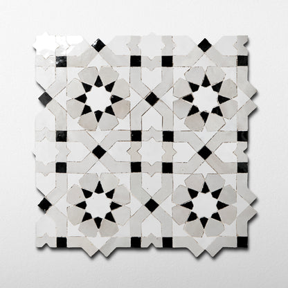 Zellige Mosaic 757-A | Color: (825-801-839)