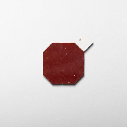 803 Red X 825 White | Octagon & Dot Zellige Mosaic