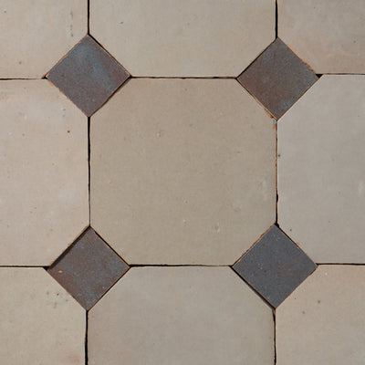 811 White X 820 Purple | Octagon & Dot Zellige Mosaic