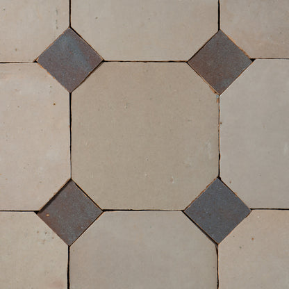 811 White X 820 Purple | Octagon & Dot Zellige Mosaic
