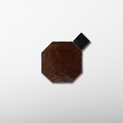 817 Brown X 839 Black | Octagon & Dot Zellige Mosaic