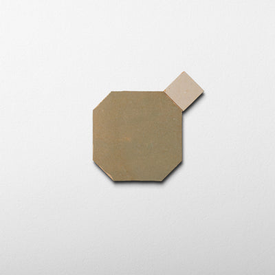 824 Yellow X 811 DL White | Octagon & Dot Zellige Mosaic