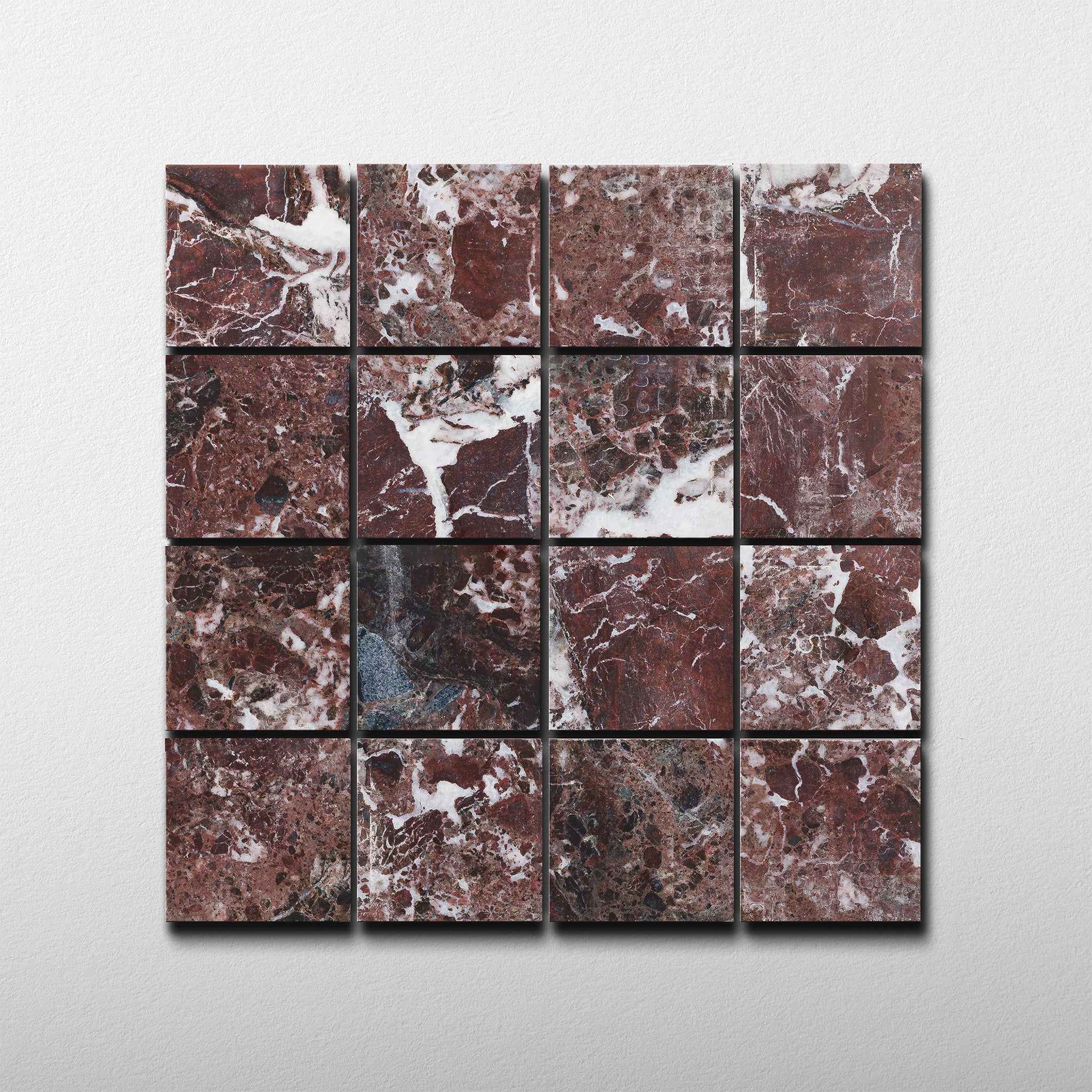 2x2 Mosaic | Rosso Levanto Marble