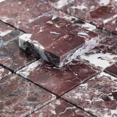 2x2 Mosaic | Rosso Levanto Marble