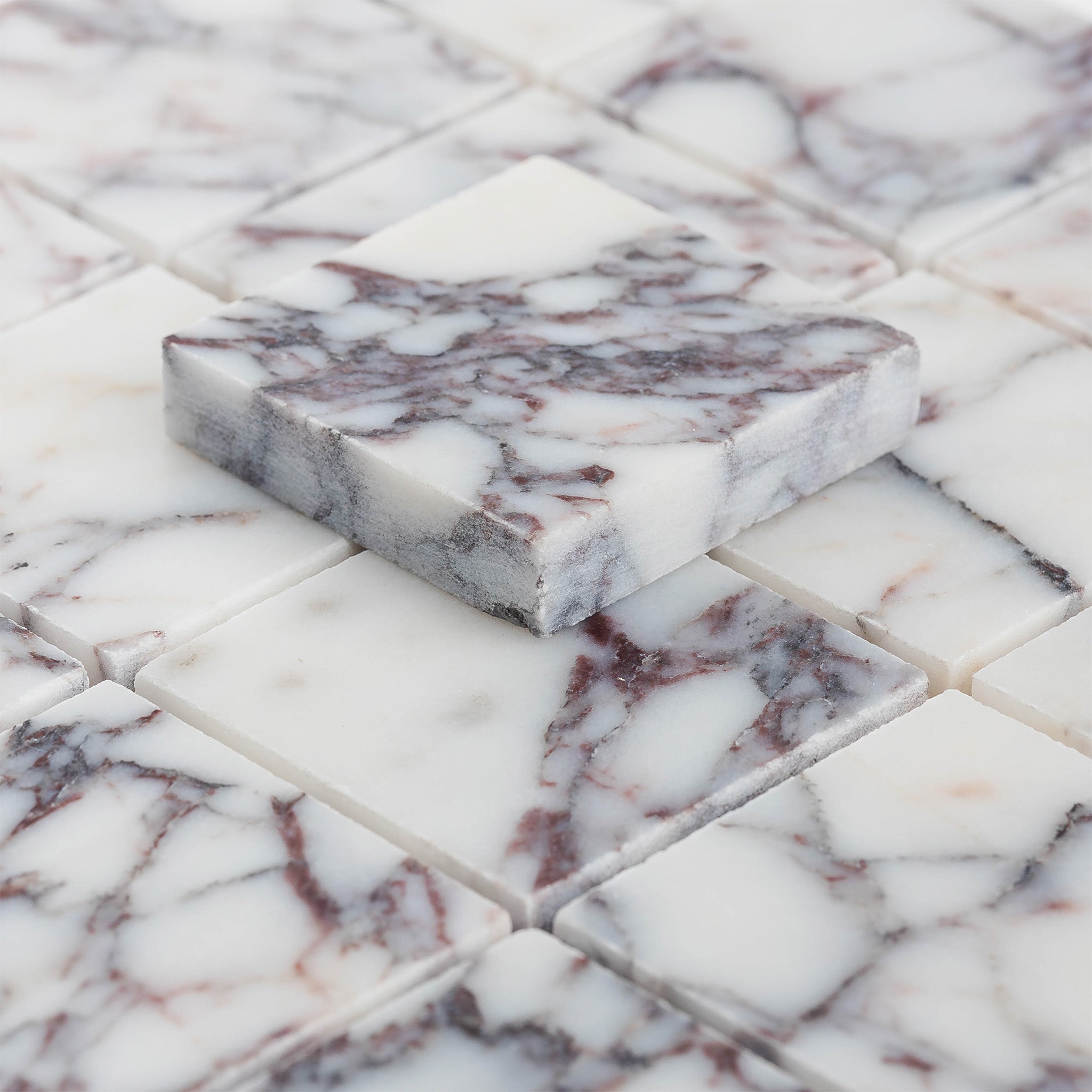 2x2 Mosaic | Breccia Viola Marble