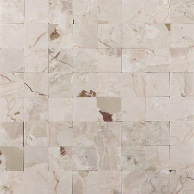 2x2 Mosaic | Botticelli Breccia Rose Marble