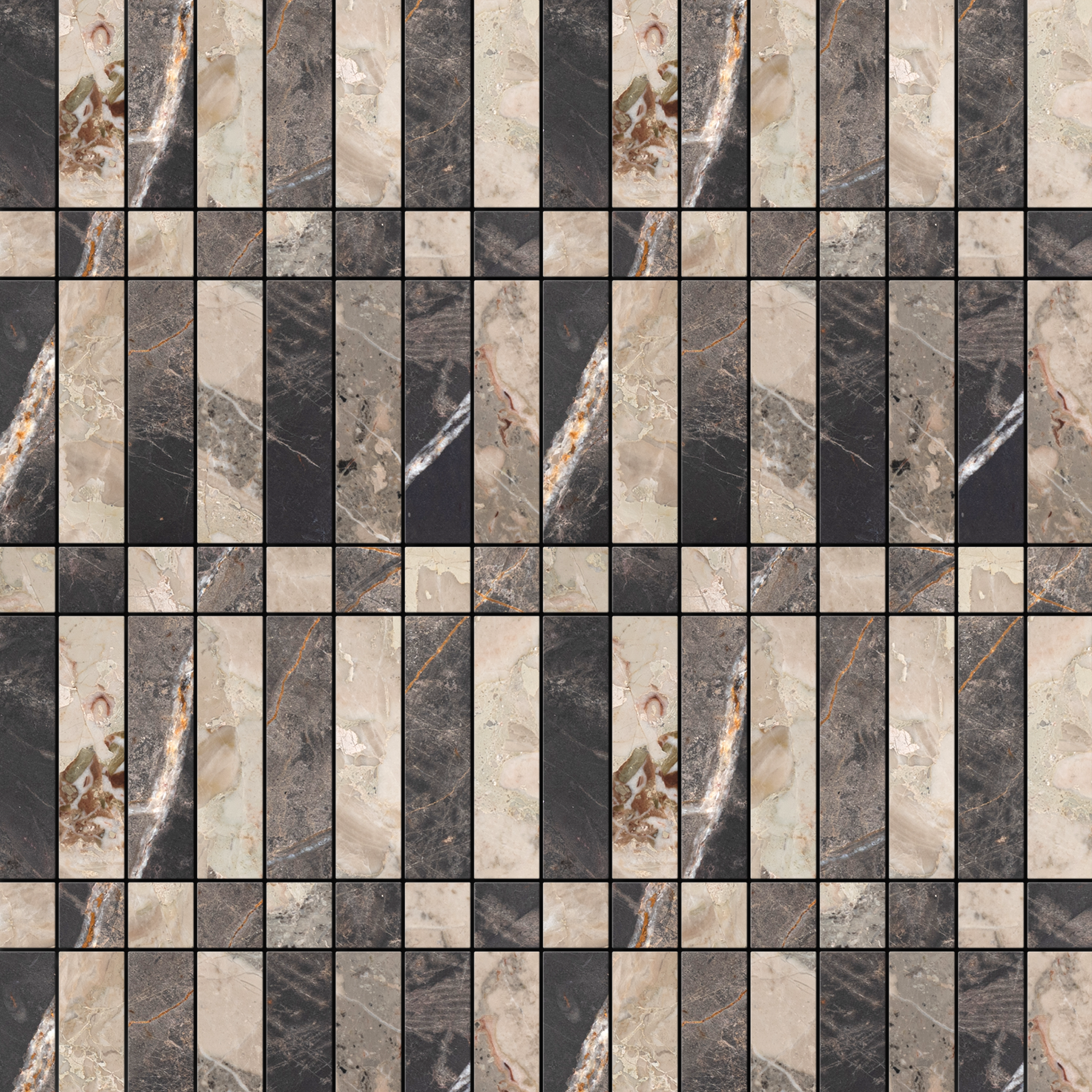 Sabine Mosaic II | Ceppo & Bronze Fantasy Marble