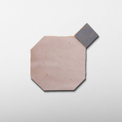 835 Pink X 812 Grey | Octagon & Dot Zellige Mosaic