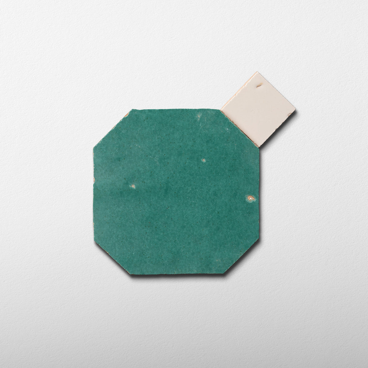 807 Green X 802 Beige | Octagon & Dot Zellige Mosaic