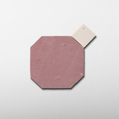 819 Pink X 802 Beige | Octagon & Dot Zellige Mosaic