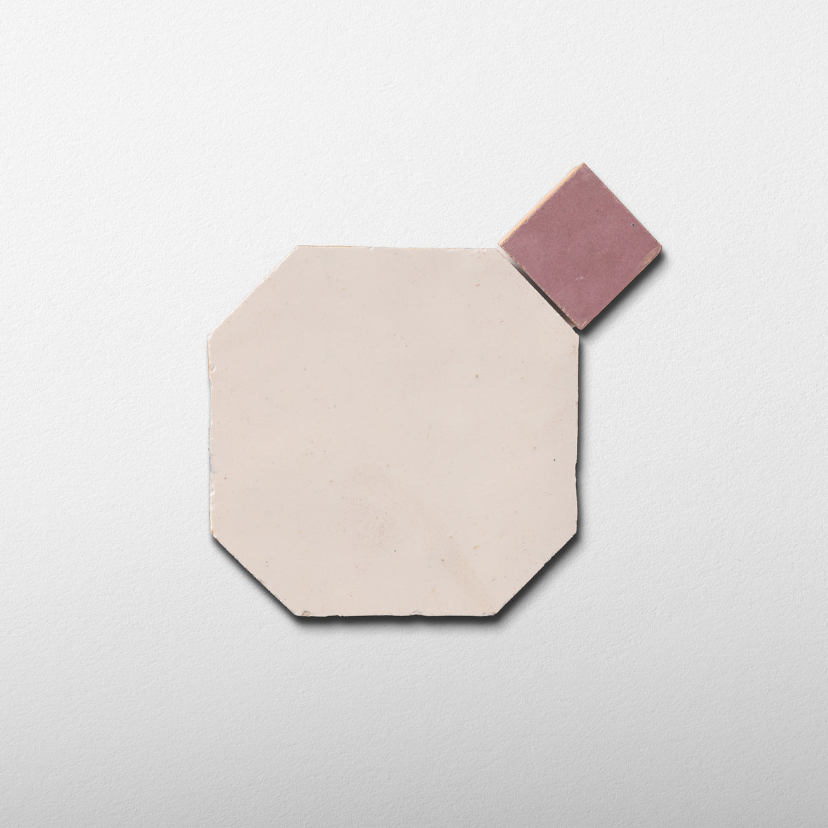 802 Beige X 819 Pink | Octagon & Dot Zellige Mosaic