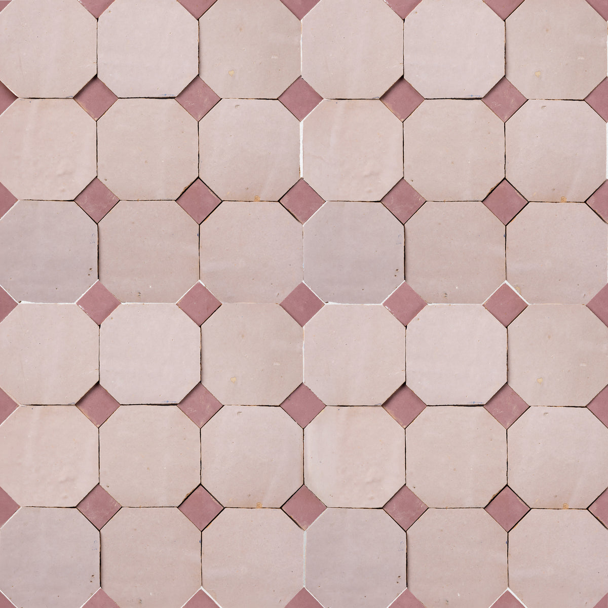 835 Pink X 819 Pink | Octagon & Dot Zellige Mosaic