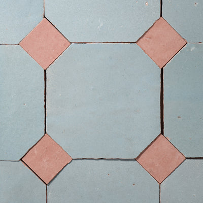 842 Blue X 819 Pink | Octagon & Dot Zellige Mosaic