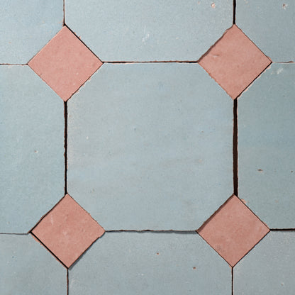 842 Blue X 819 Pink | Octagon & Dot Zellige Mosaic