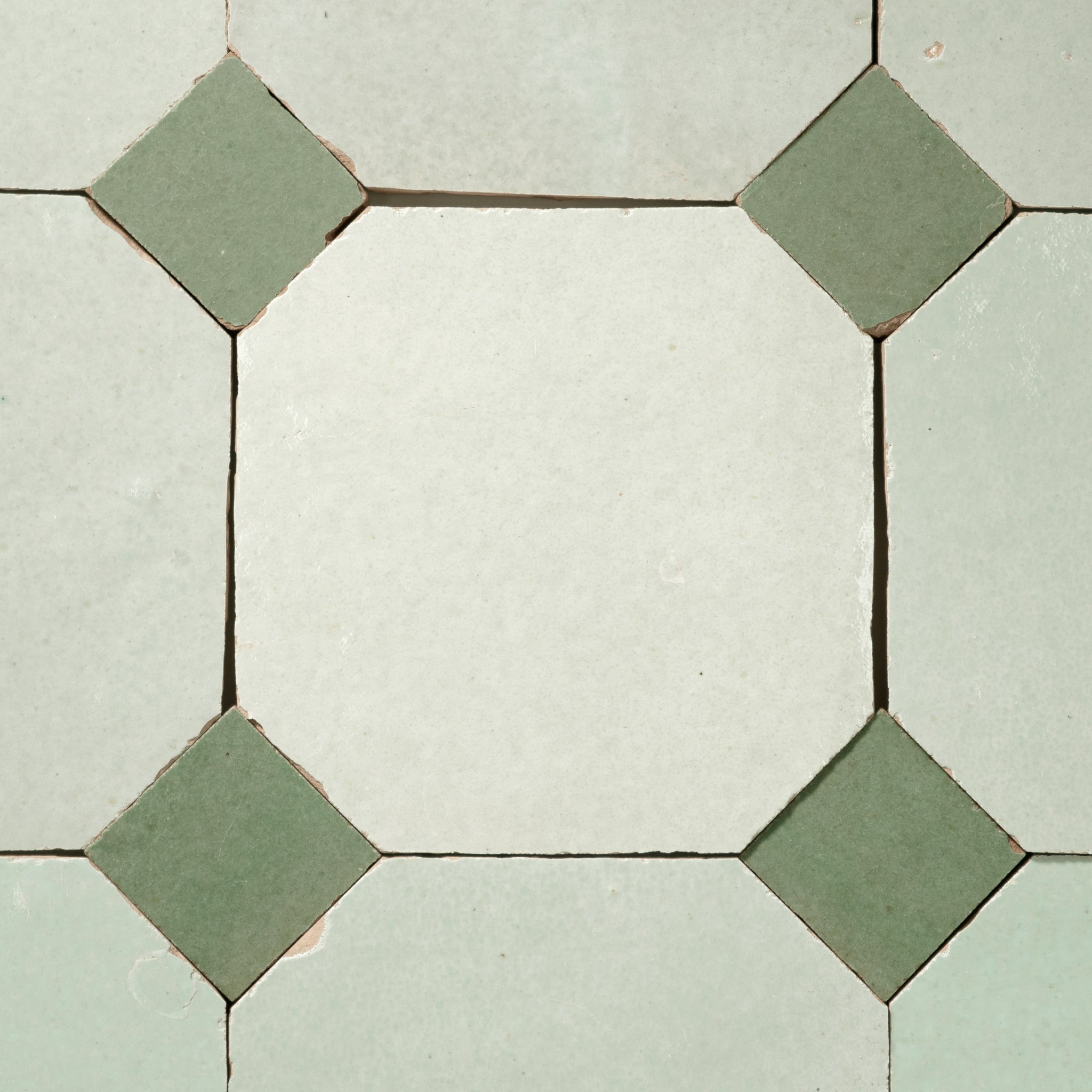 831 X 826 Green | Octagon & Dot Zellige Mosaic