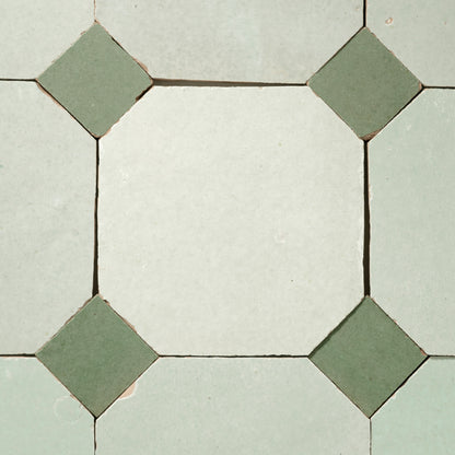 831 X 826 Green | Octagon & Dot Zellige Mosaic
