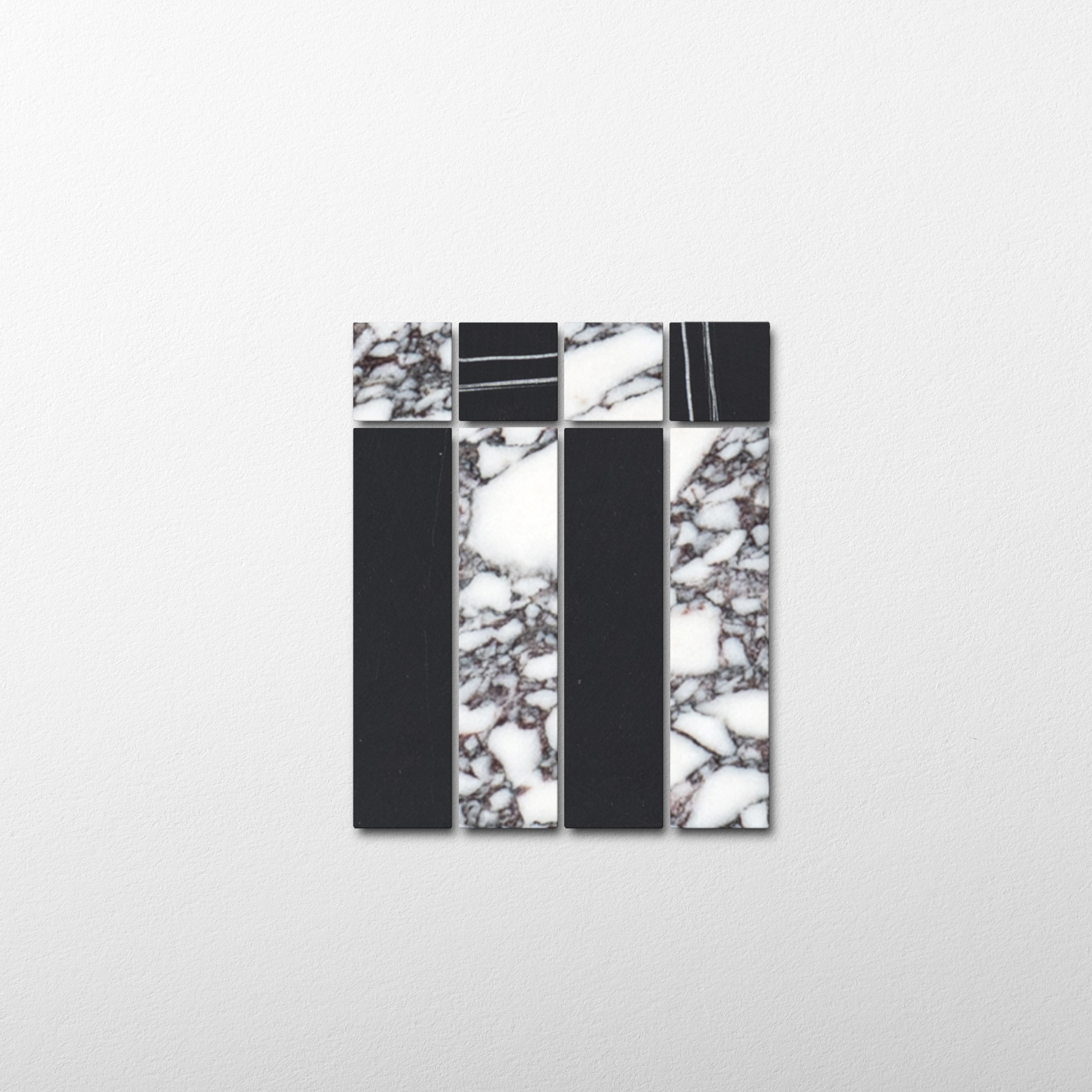 Sabine Mosaic III | Sahara Noir & Breccia Viola Marble