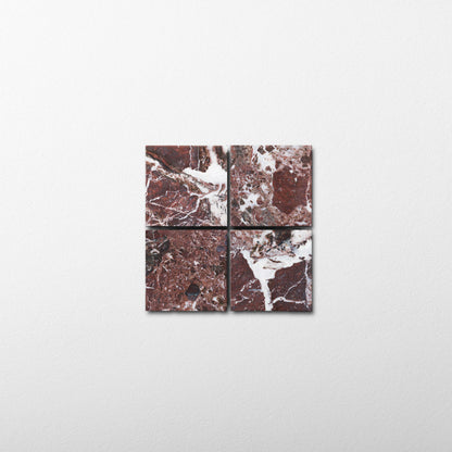 2x2 Mosaic | Rosso Levanto Marble