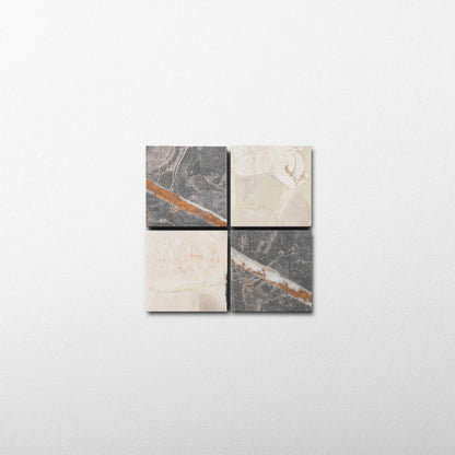 Checker 2x2 Mosaic | Ceppo & Bronze Fantasy Marble