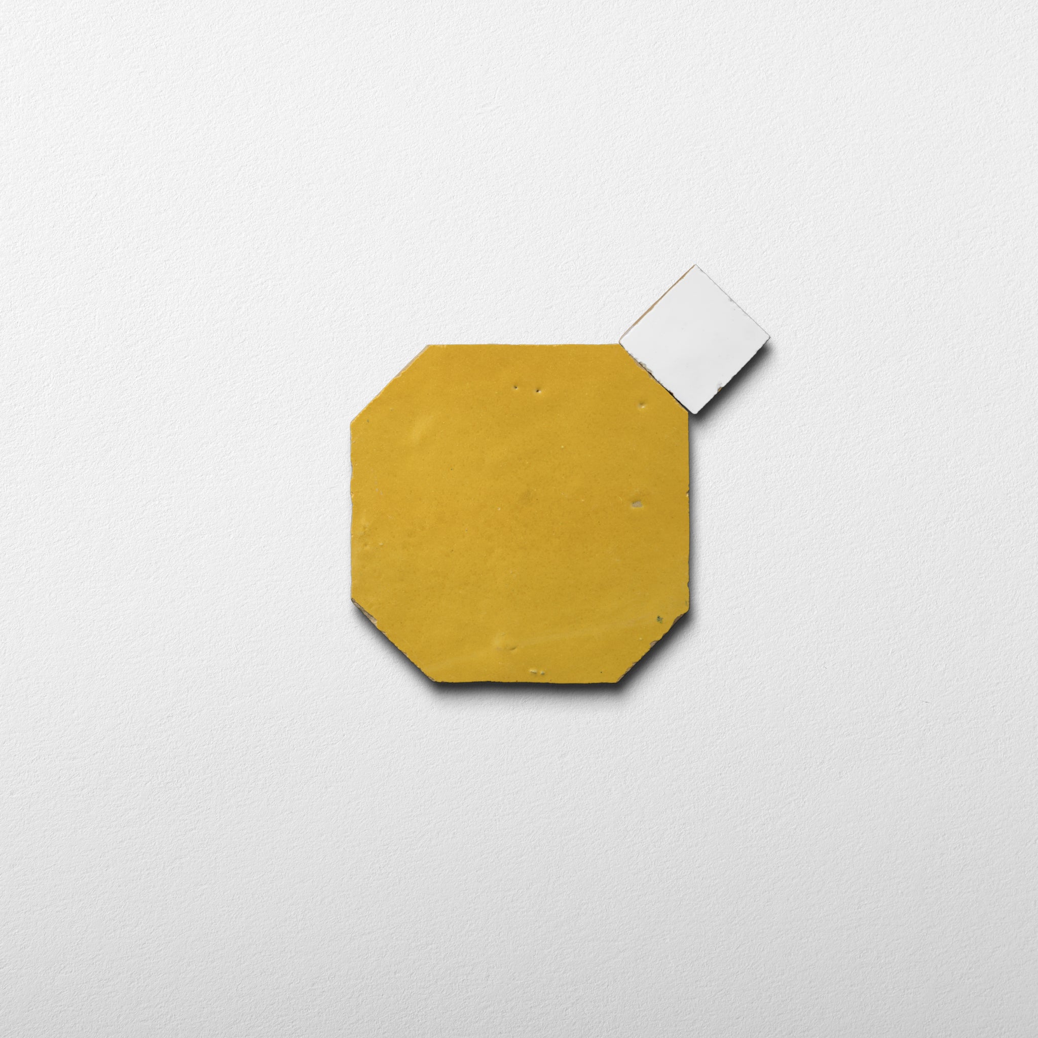 806 Yellow X 825 White | Octagon & Dot Zellige Mosaic
